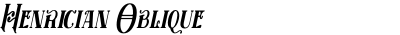 Henrician Oblique